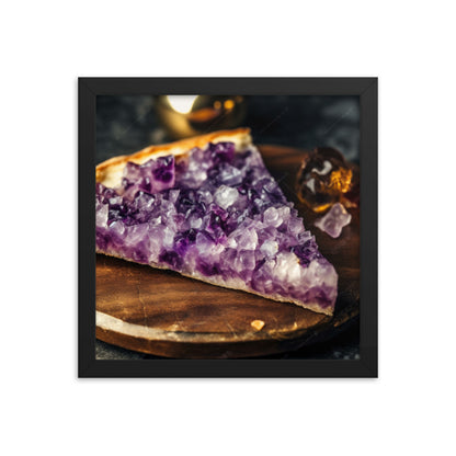 "Amethyst Pizza" Framed Poster