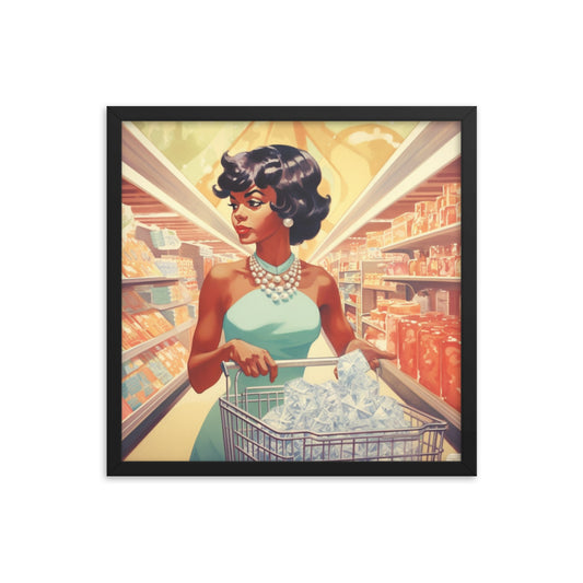 "Gem Shopping" Framed Poster