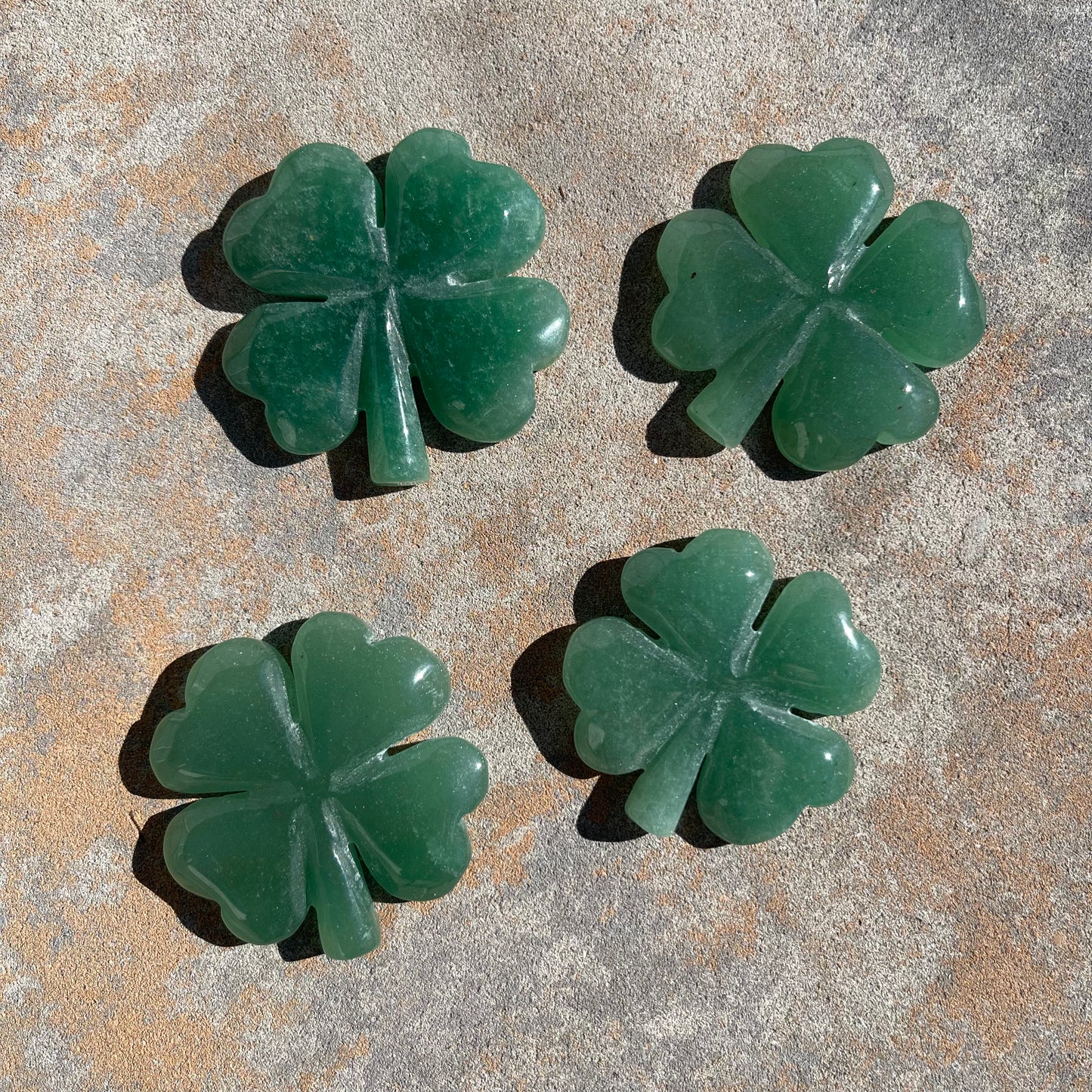 Green Aventurine 4 Leaf Clover