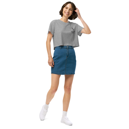 ETH TO THE MOON Embroidered Women’s Crop Top Shirt